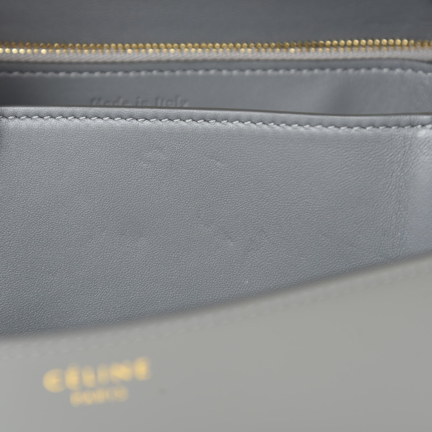 Celine Box Calfskin Medium Classic Box Flap Bag Zinc 11 of 11