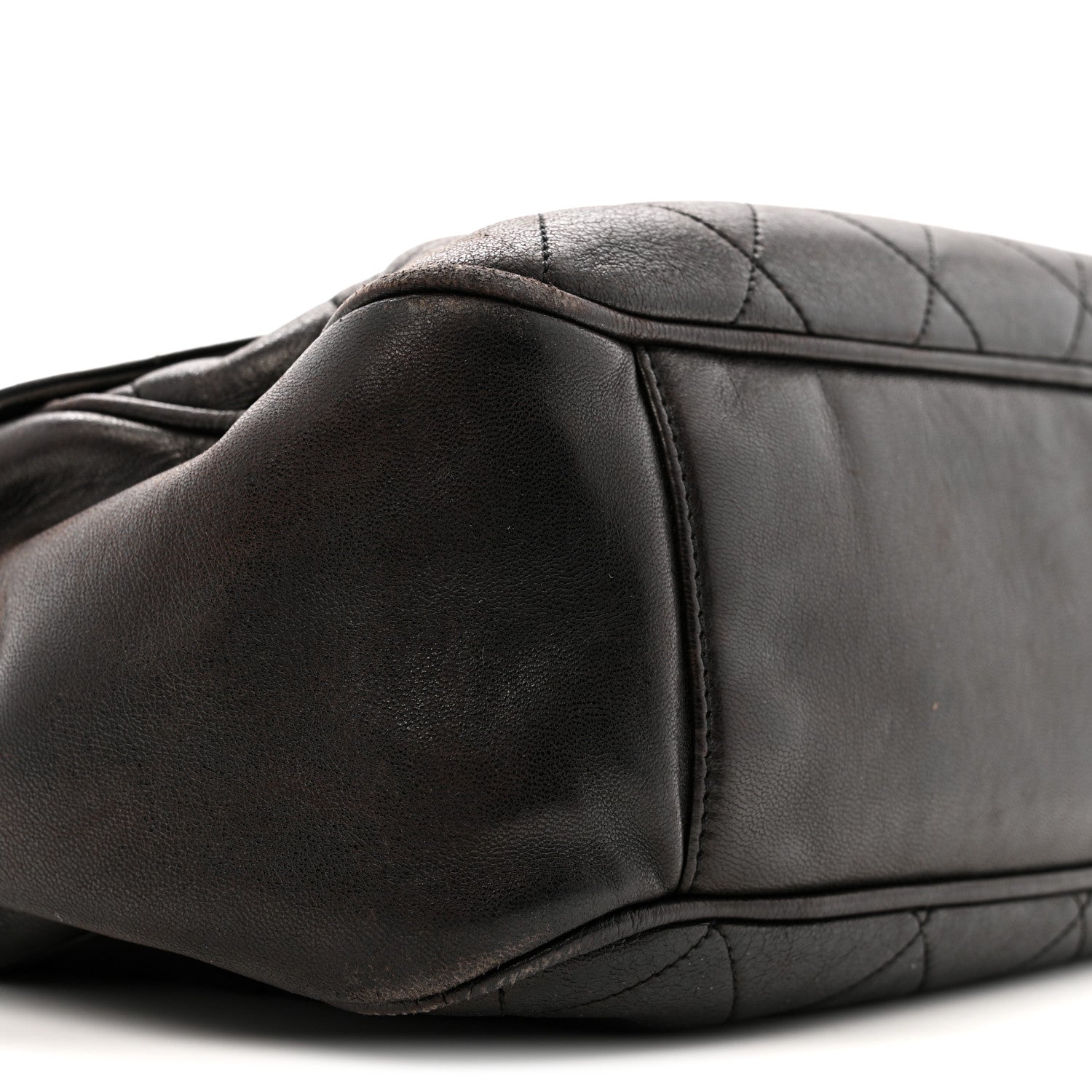 Chanel Lambskin Quilted Flap Shoulder Bag Black 9 of 16