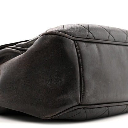 Chanel Lambskin Quilted Flap Shoulder Bag Black 9 of 16