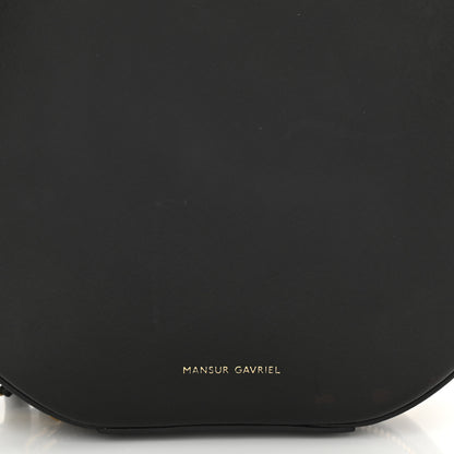 Mansur Gavriel Calfskin Circle Crossbody Bag Black 7 of 10