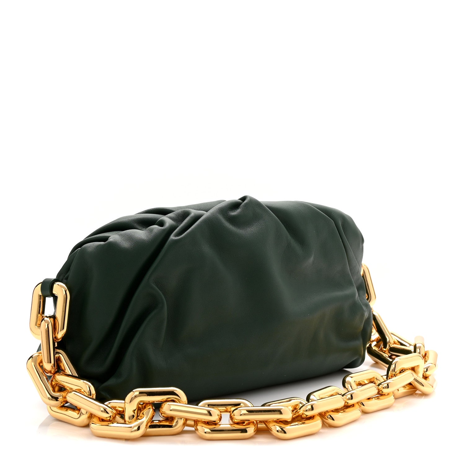 Bottega Veneta Calfskin The Pouch Chain Raintree 3 of 10