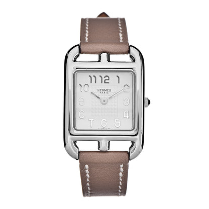 Hermes Stainless Steel Swift 23mm Cape Cod Quartz Watch Etoupe 1 of 11