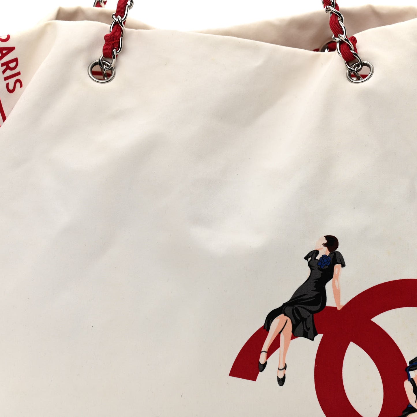 Canvas CC Paris Venice Bon Bon Tote White