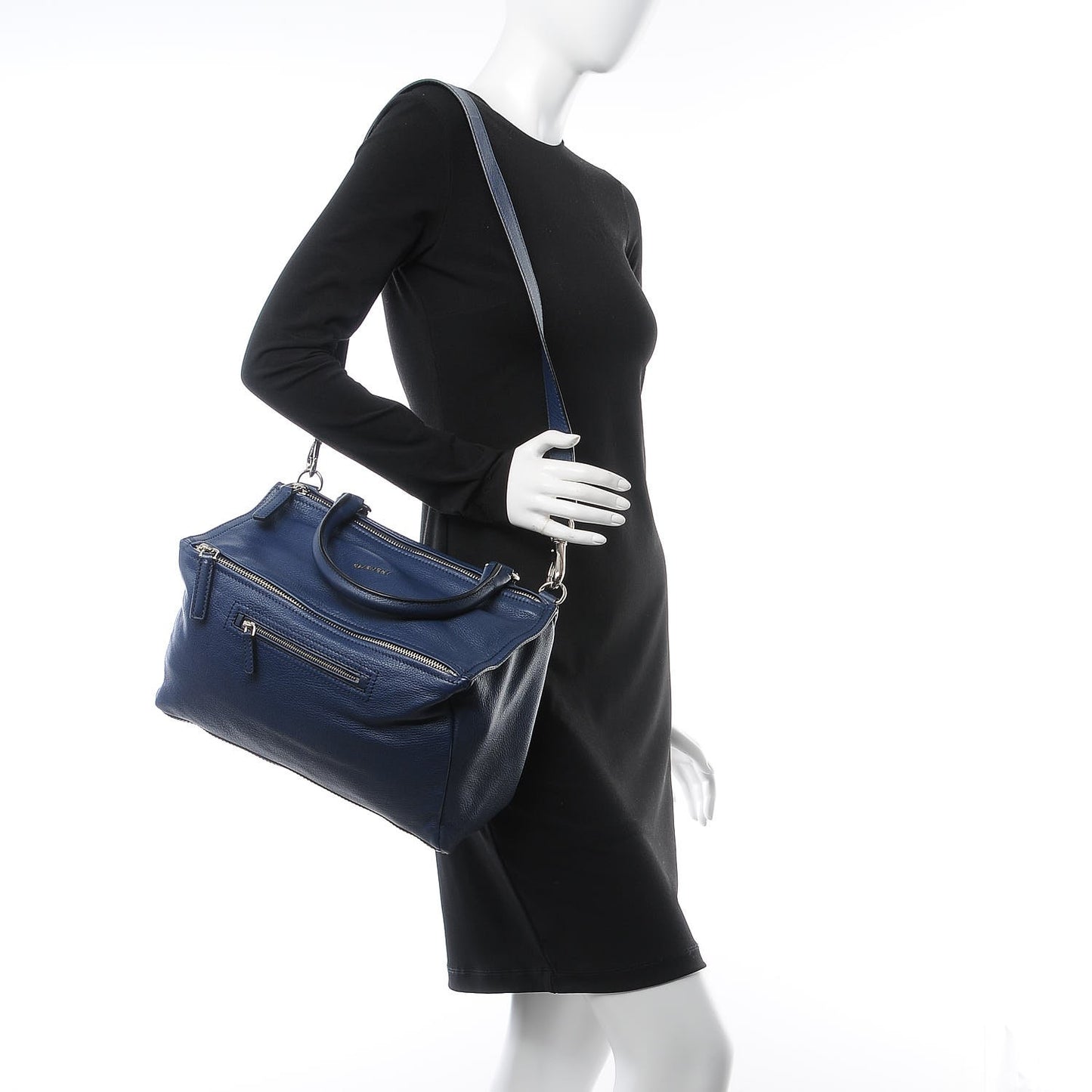 Sugar Goatskin Medium Pandora Navy