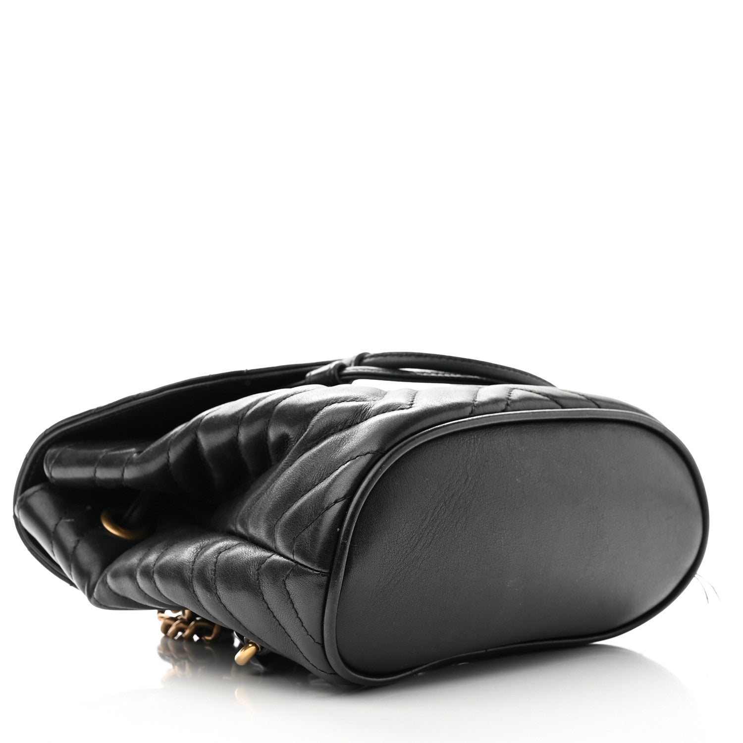Gucci Calfskin Matelasse GG Marmont Flap Backpack Black 4 of 16