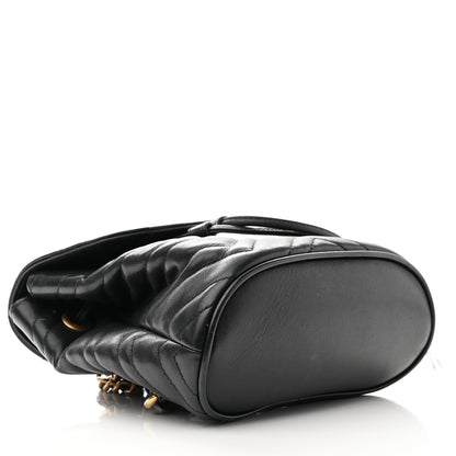 Gucci Calfskin Matelasse GG Marmont Flap Backpack Black 4 of 16