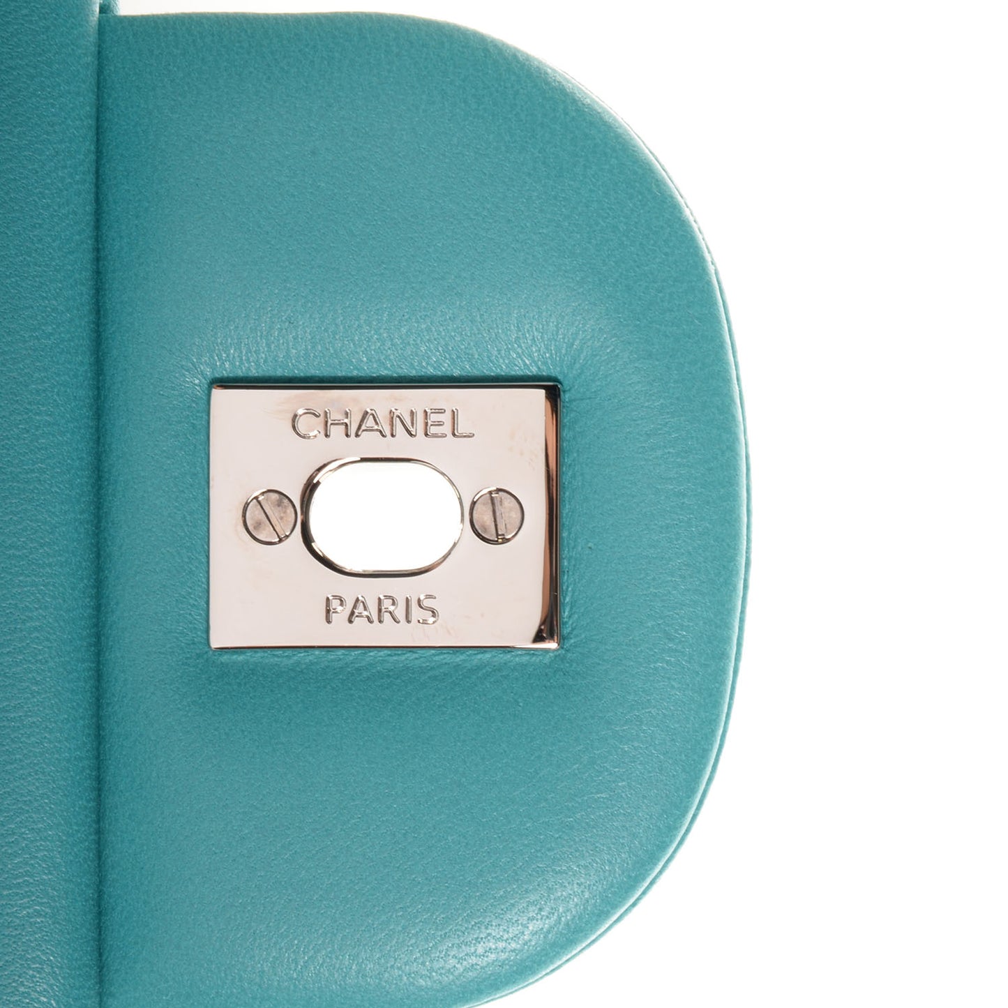Lambskin Quilted Jumbo Double Flap Blue