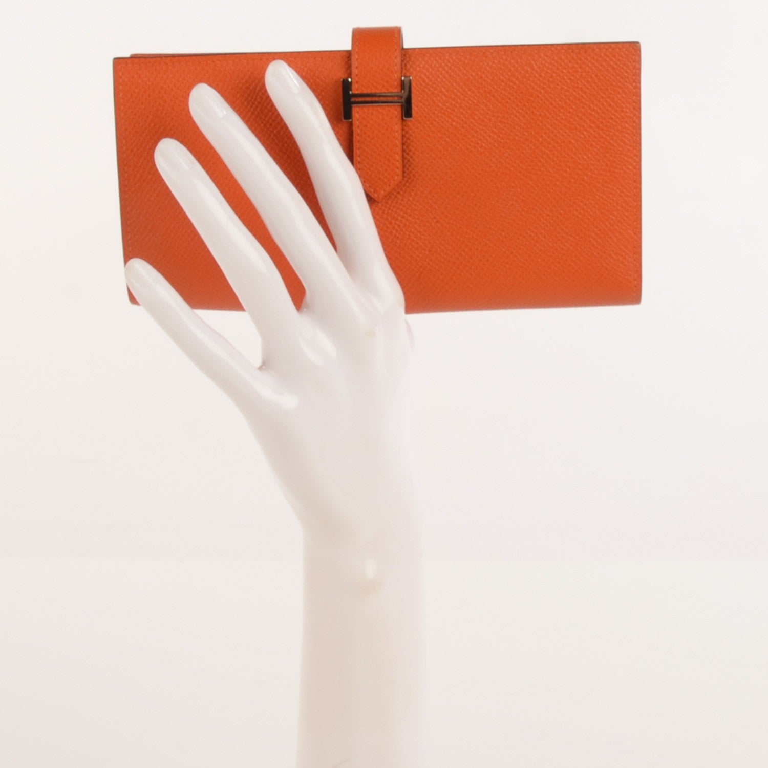 Hermes Epsom Bearn Wallet Orange 5 of 12