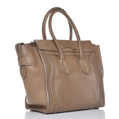Celine Smooth Calfskin Micro Luggage Camel 3 of 13