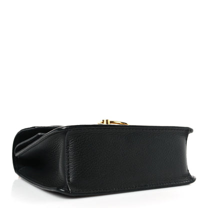 Mulberry Grained Calfskin Small Amberley Top Handle Crossbody Black 4 of 8