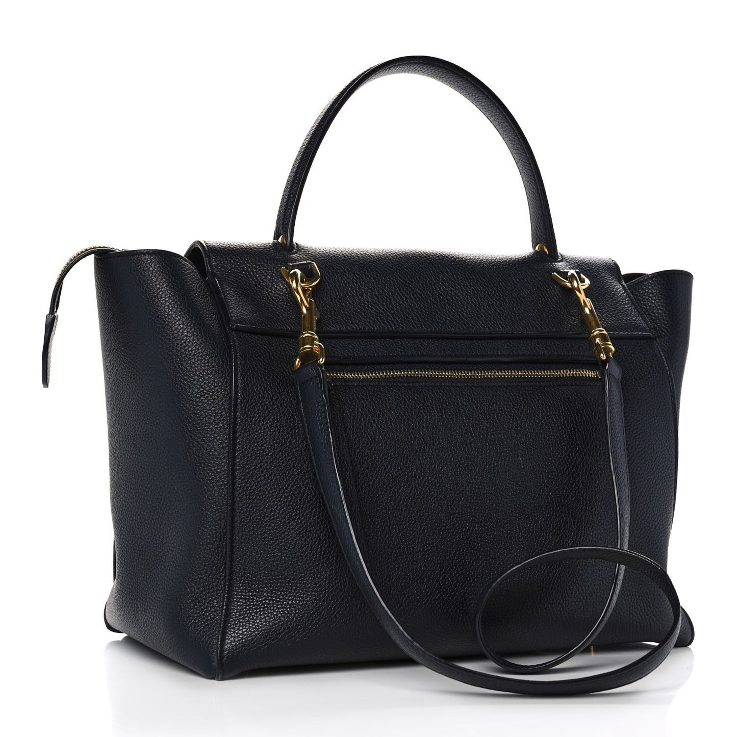 Drummed Calfskin Mini Belt Bag Navy