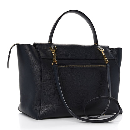 Celine Drummed Calfskin Mini Belt Bag Navy 2 of 12