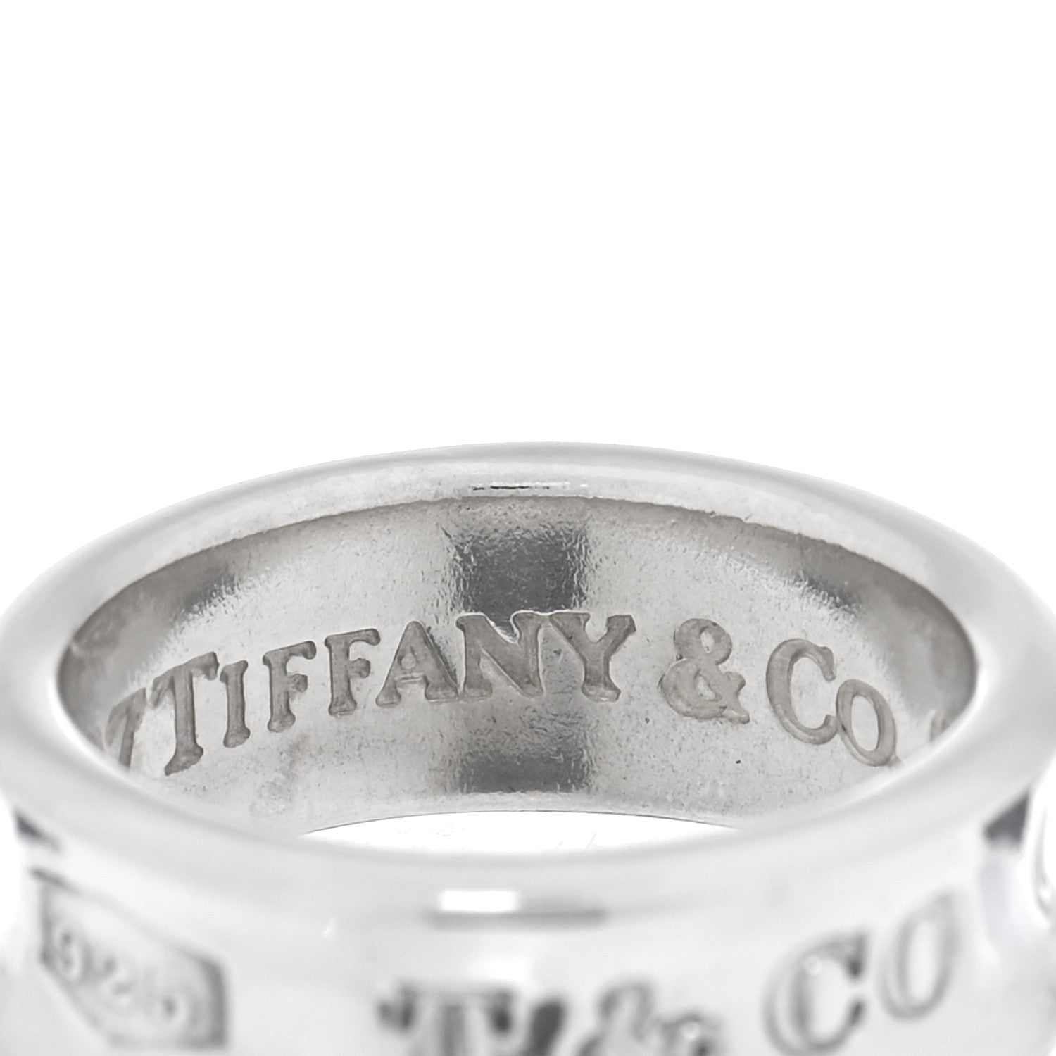 Tiffany Sterling Silver 1837 Band Ring 48 4.5 4 of 4