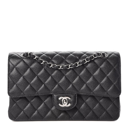 Chanel Caviar Quilted Medium Double Flap Black 1 of 8
