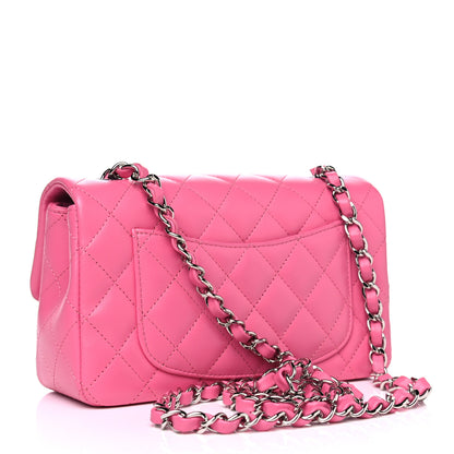 Chanel Lambskin Quilted Mini Rectangular Flap Pink 2 of 4