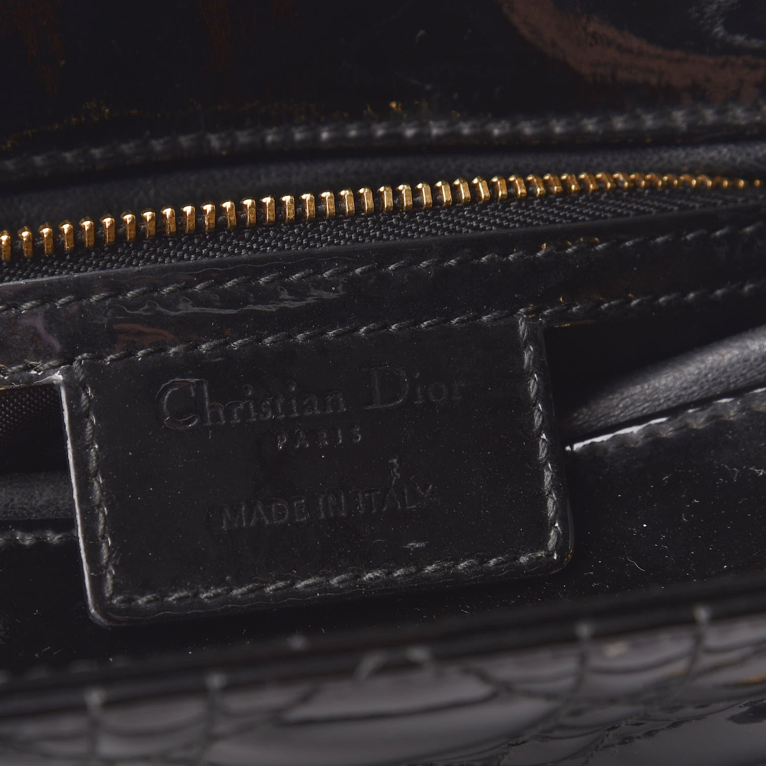 Christian Dior Patent Cannage Medium Lady Dior Black 8 of 8