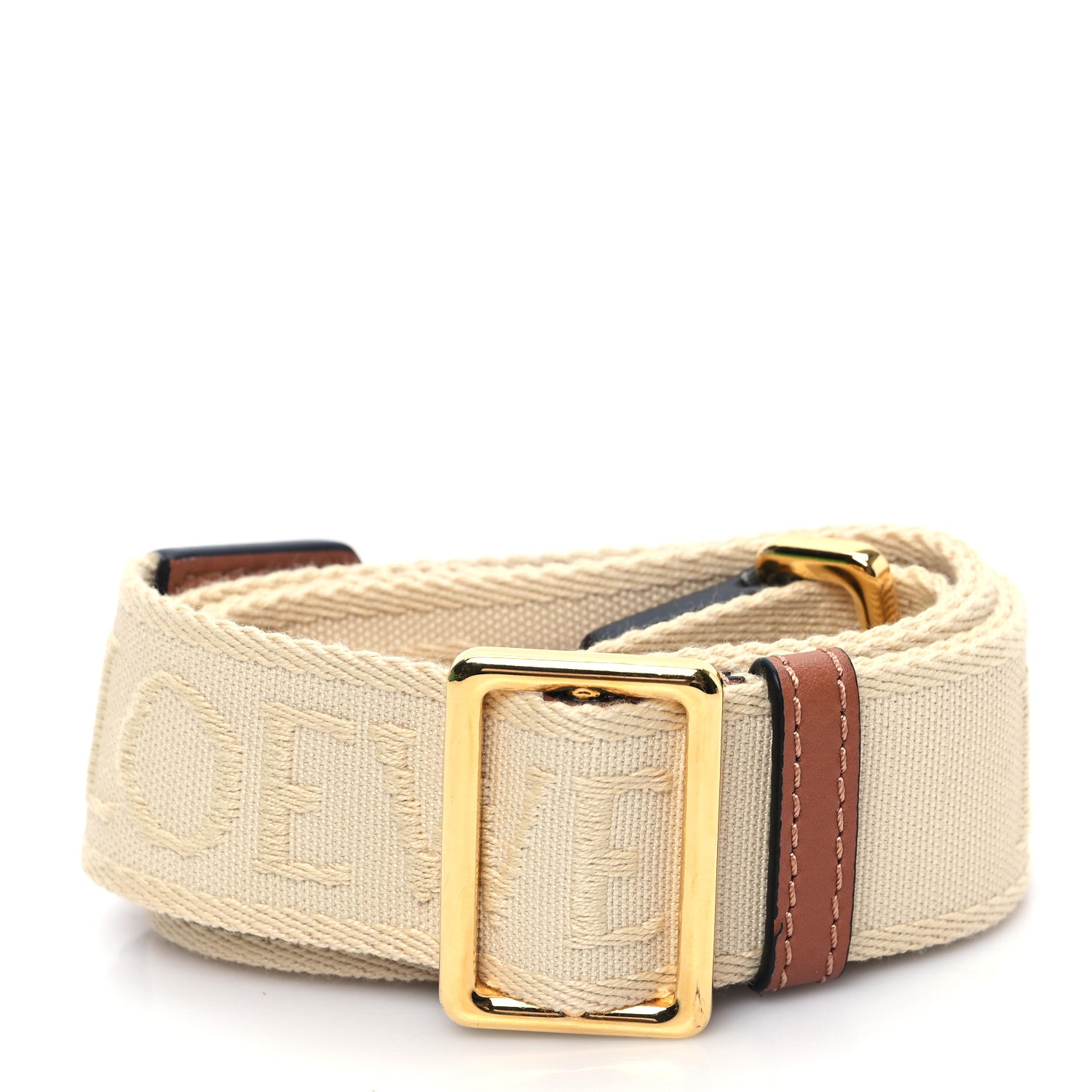 Loewe Calfskin Jacquard Anagram Strap Natural Tan 2 of 5