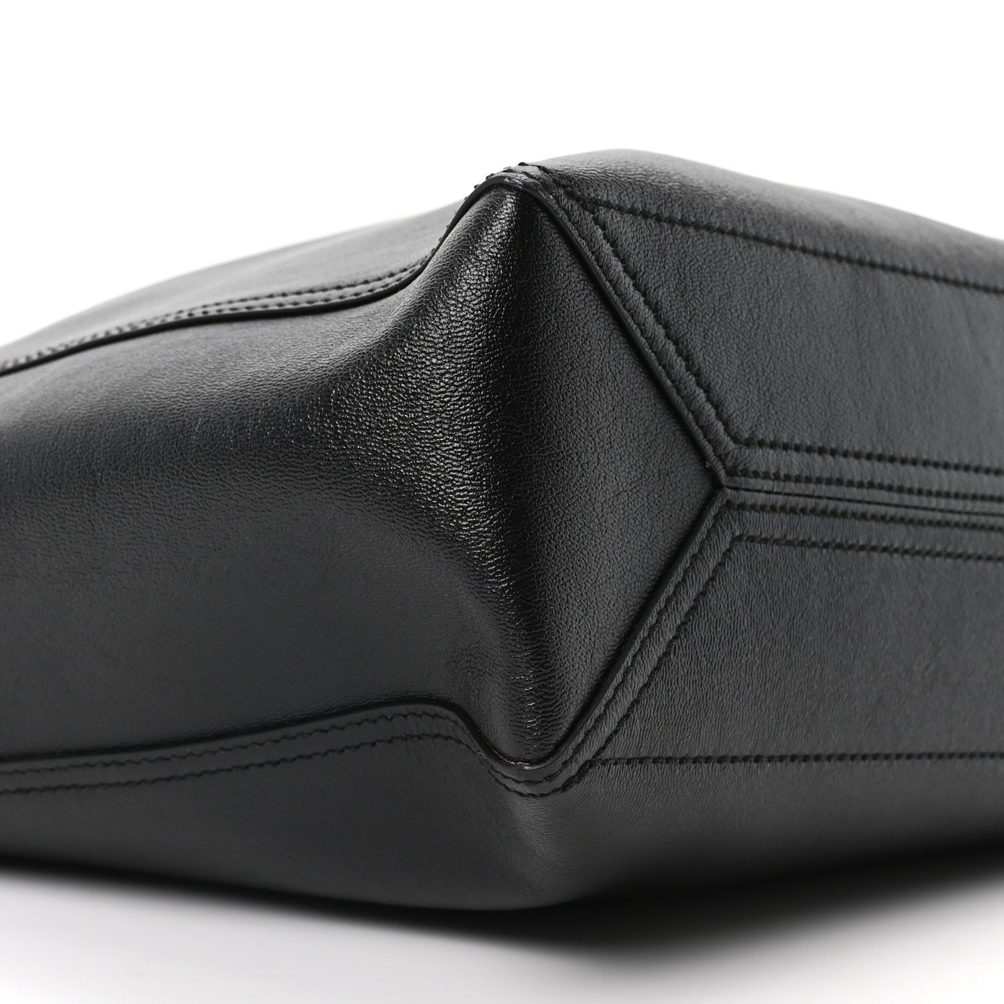 New Sakai Calfskin Lux Medium Dahlia Tote Black