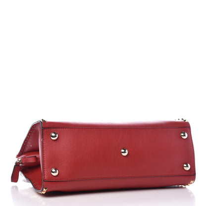 Valentino Garavani Vitello Rockstud Dome Shopper Rosso Valentino 5 of 15