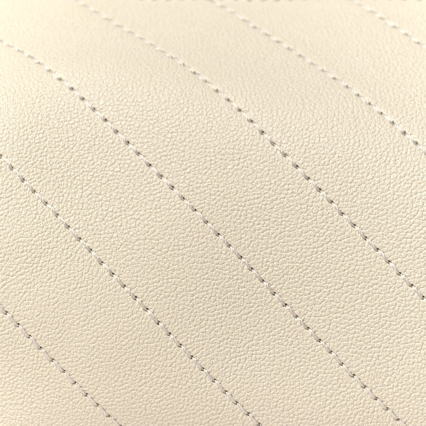 Sakai Be Green Calfskin Diagonal Stitched Mini Blondie Barrel Shoulder Bag Mystic White