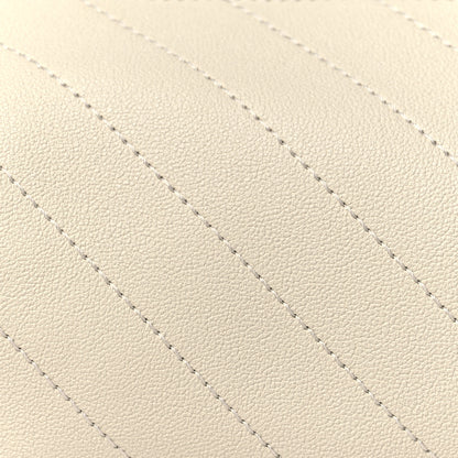 Gucci Sakai Be Green Calfskin Diagonal Stitched Mini Blondie Barrel Shoulder Bag Mystic White 8 of 11