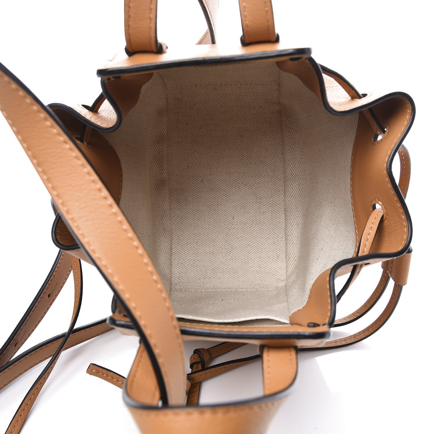 Loewe Calfskin Nubuck Mini Hammock Shoulder Bag Honey 4 of 12