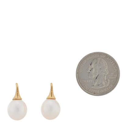 Marco Bicego 18K Yellow Gold Cultured Pearl Africa Drop Earrings 2 of 4
