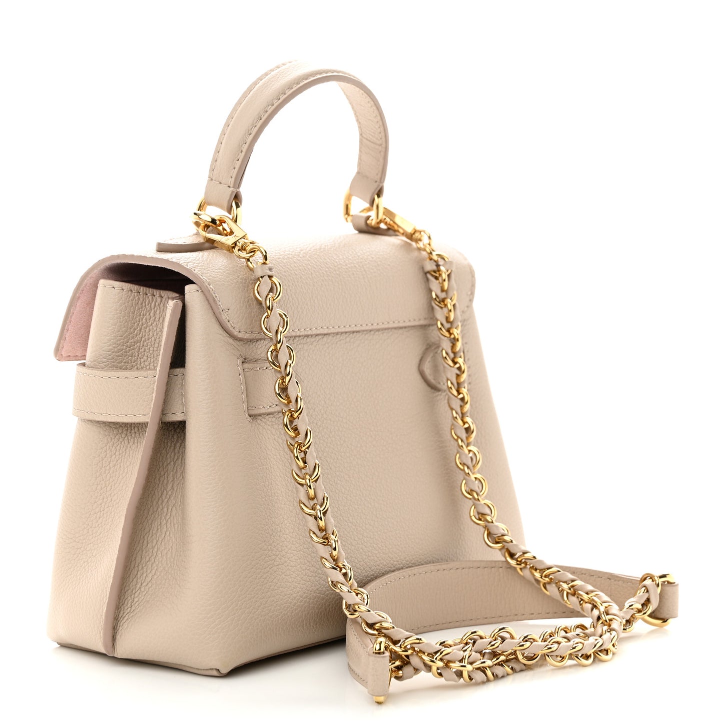 Soft Calfskin Mini Lockme Ever Greige