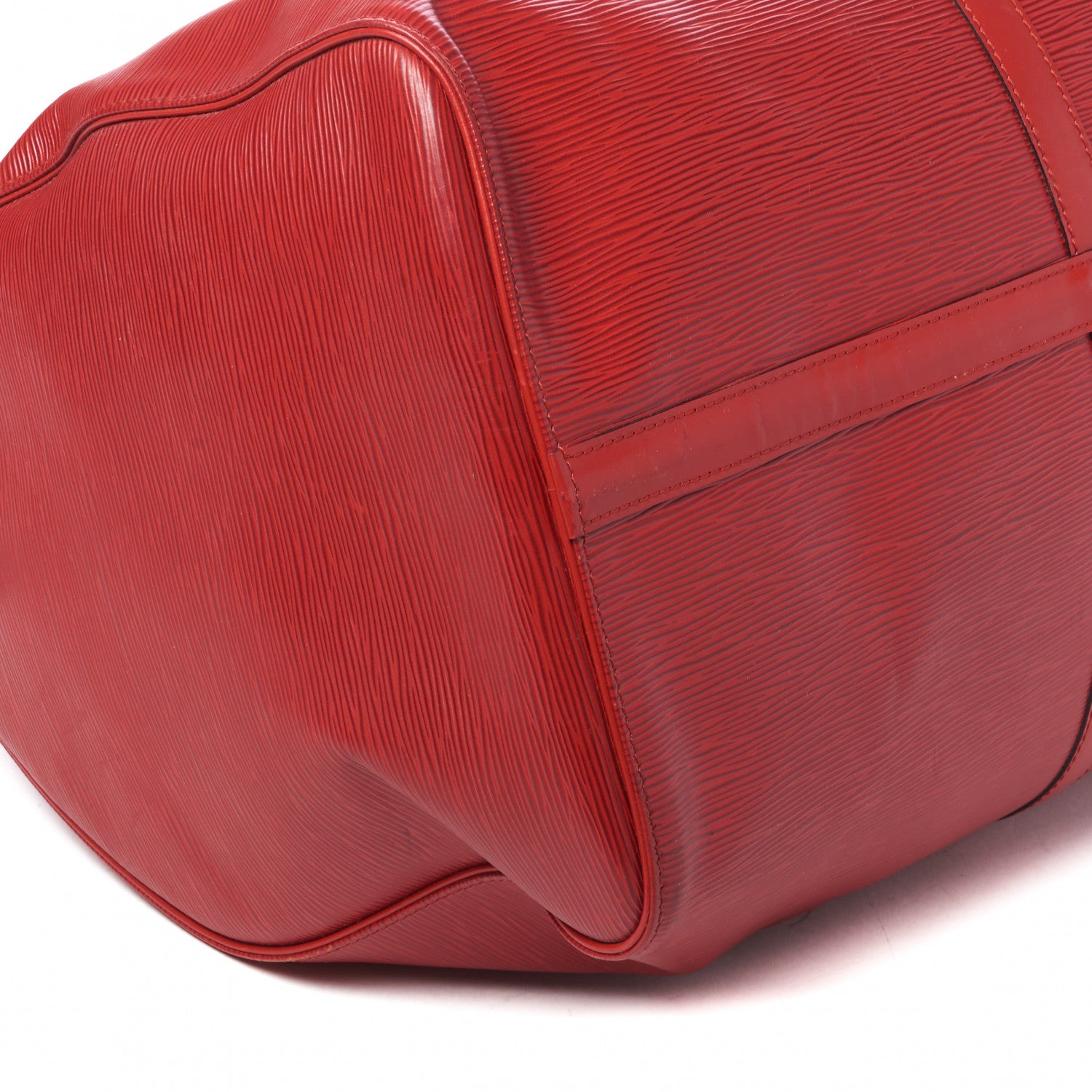 Louis Vuitton Epi Keepall 55 Castillan Red 5 of 10
