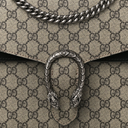 Gucci GG Supreme Monogram Medium Dionysus Shoulder Bag Black 8 of 13