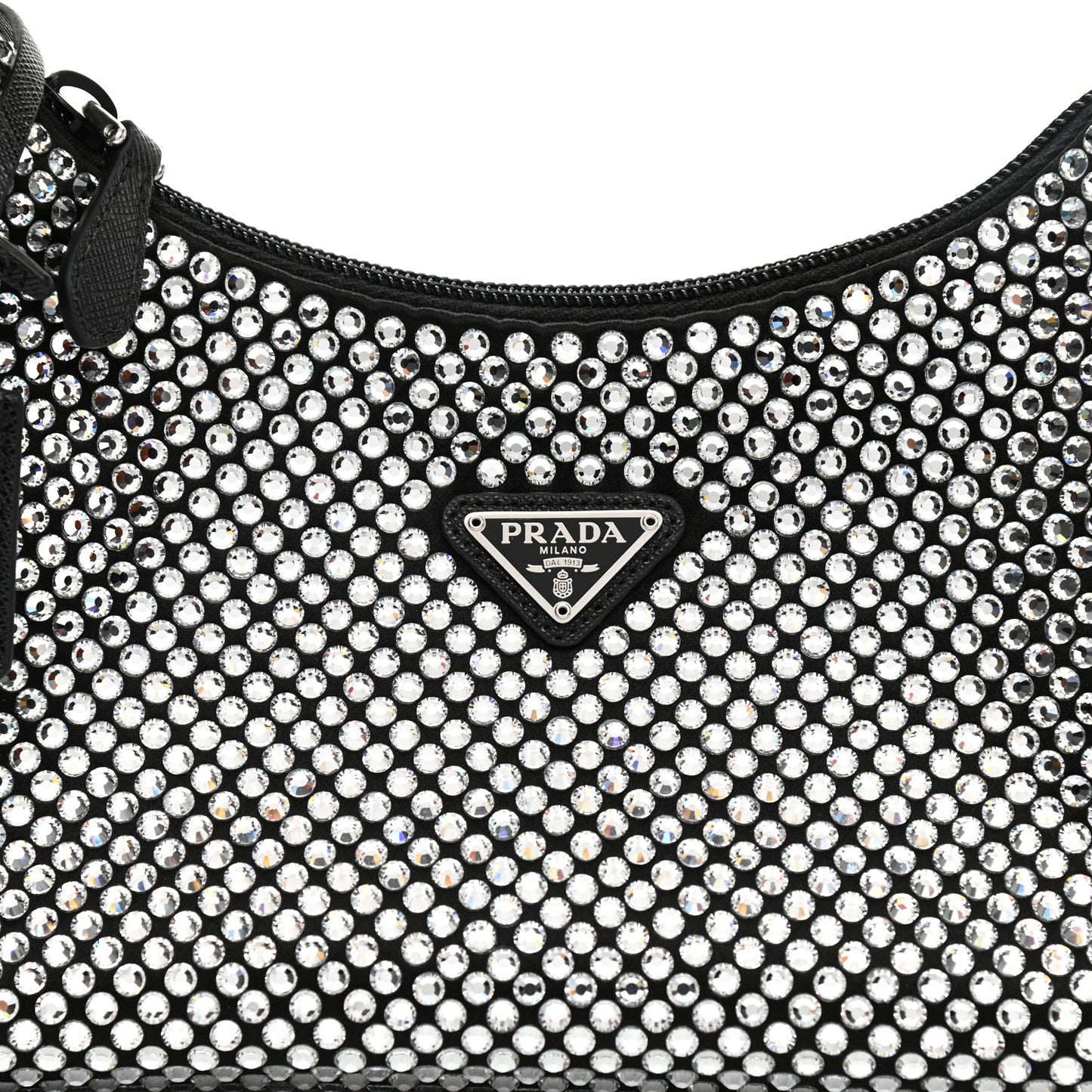 Satin Crystal Mini Re-Edition 2000 Bag Cristal