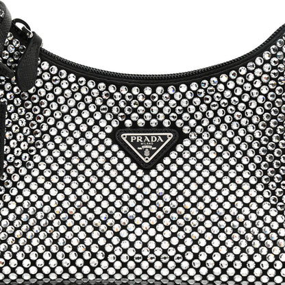 Prada Satin Crystal Mini Re-Edition 2000 Bag Cristal 8 of 9