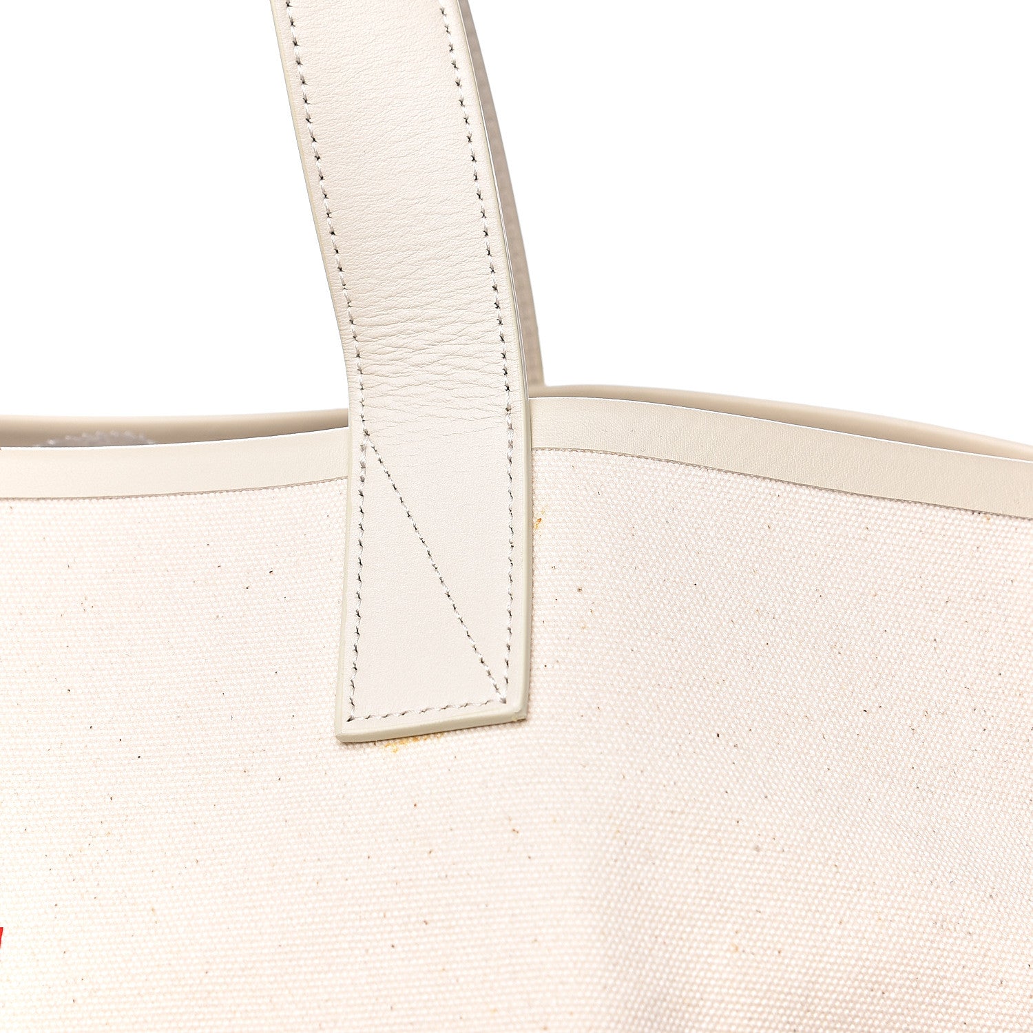 Celine Textile Medium Made In Tote Natural Red 9 of 13