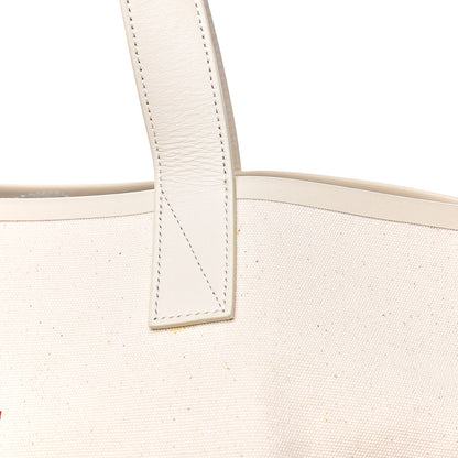 Celine Textile Medium Made In Tote Natural Red 9 of 13