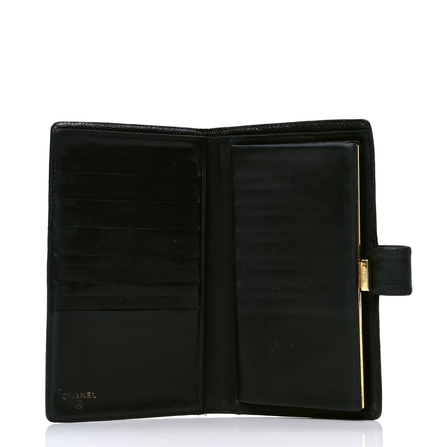 Caviar Timeless CC French Wallet Black