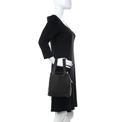 Hermes Taurillon Clemence Picotin Lock 18 PM Macassar 2 of 11