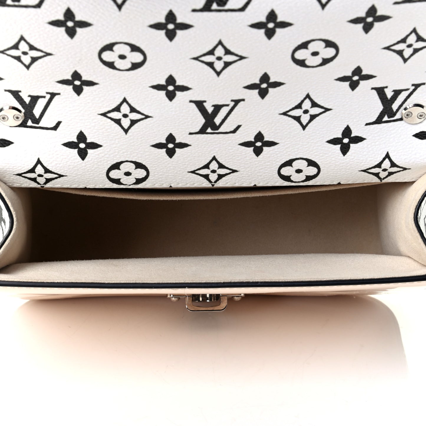 Patent Calfskin Monogram Cherrywood BB Creme