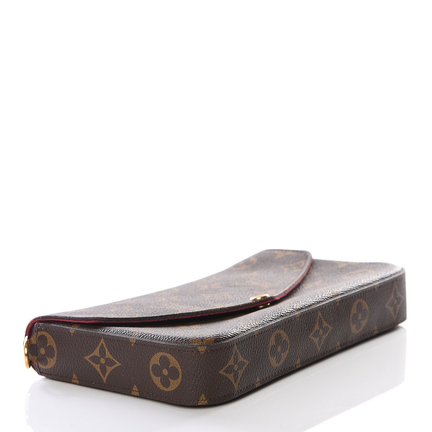 Louis Vuitton Monogram Pochette Felicie Chain Wallet Fuchsia 3 of 10