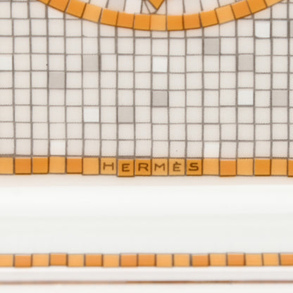 Hermes Porcelain Mosaique au 24 Gold Sushi Plate 4 of 5