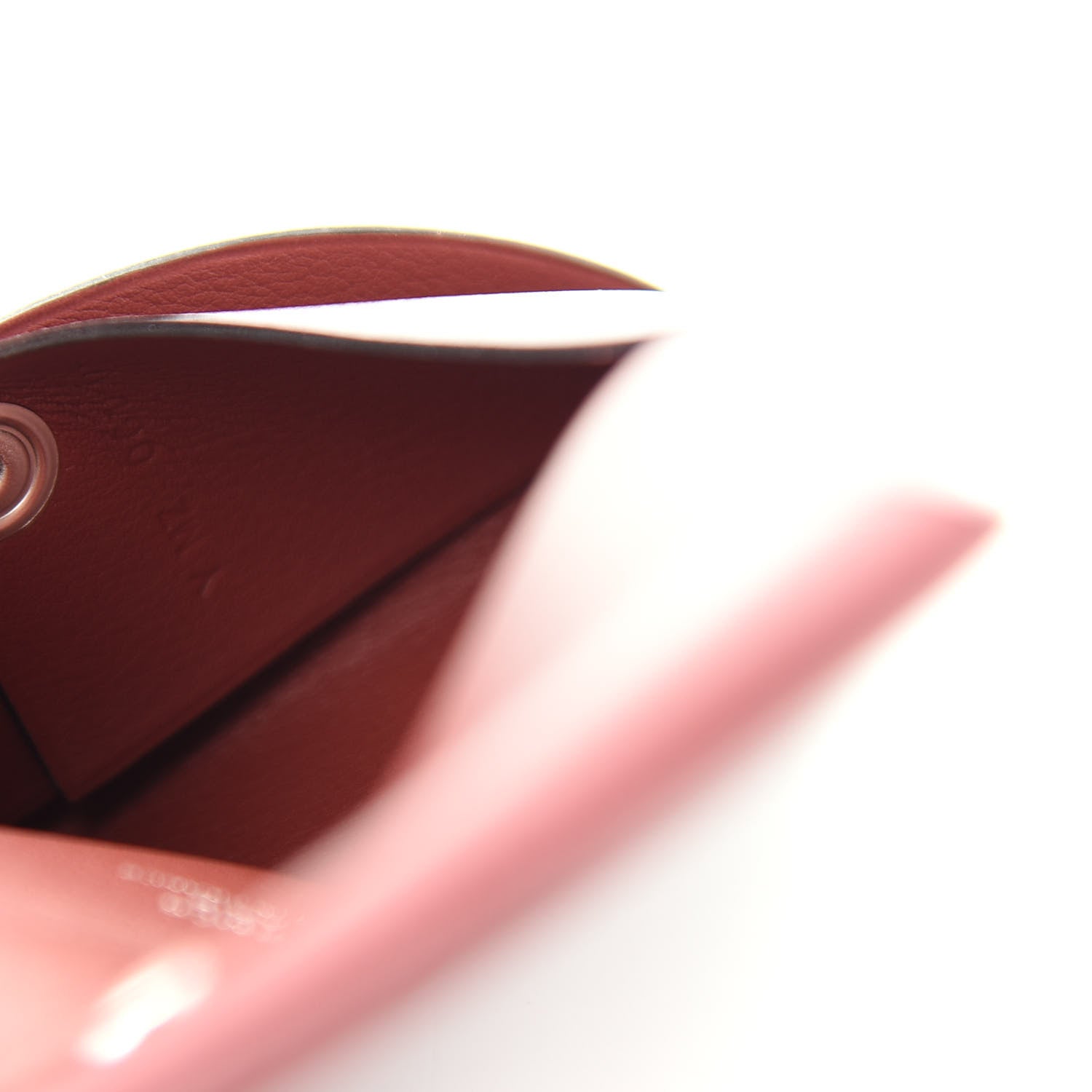 Hermes Box Calvi Card Case Rouge H 7 of 8