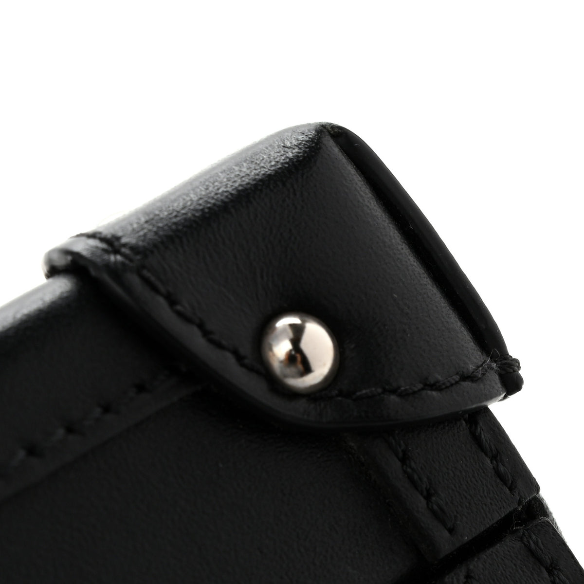 Calfskin Suede Snkeskin Petite Malle Black