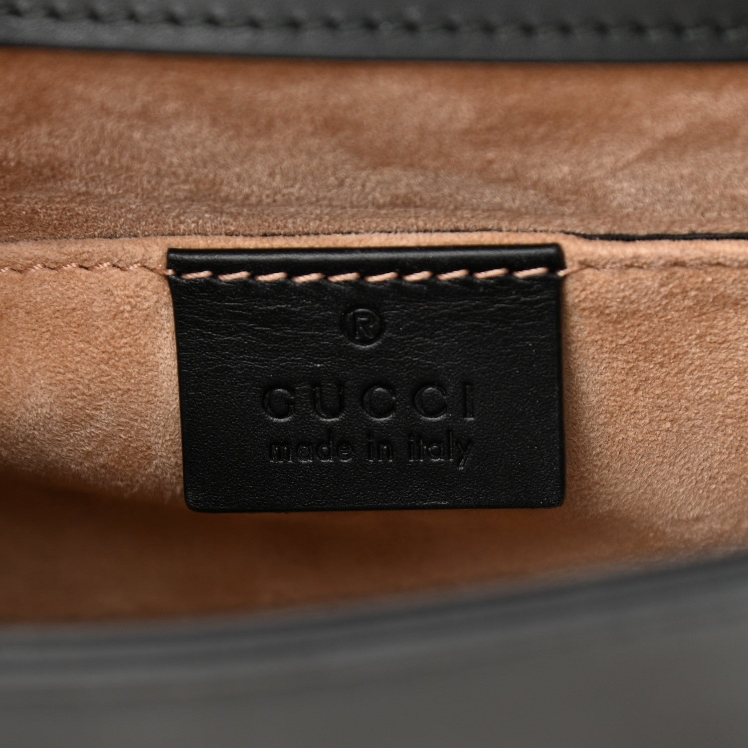 Gucci Calfskin Mini Sylvie Chain Shoulder Bag Black 6 of 14