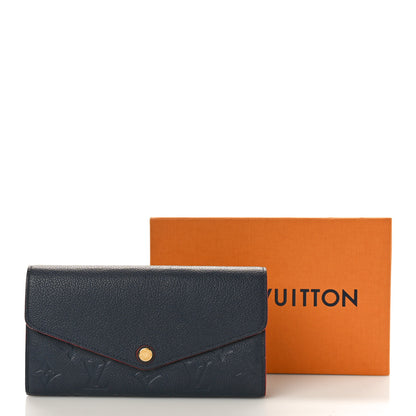 Louis Vuitton Empreinte Sarah Wallet NM Marine Rouge 9 of 9