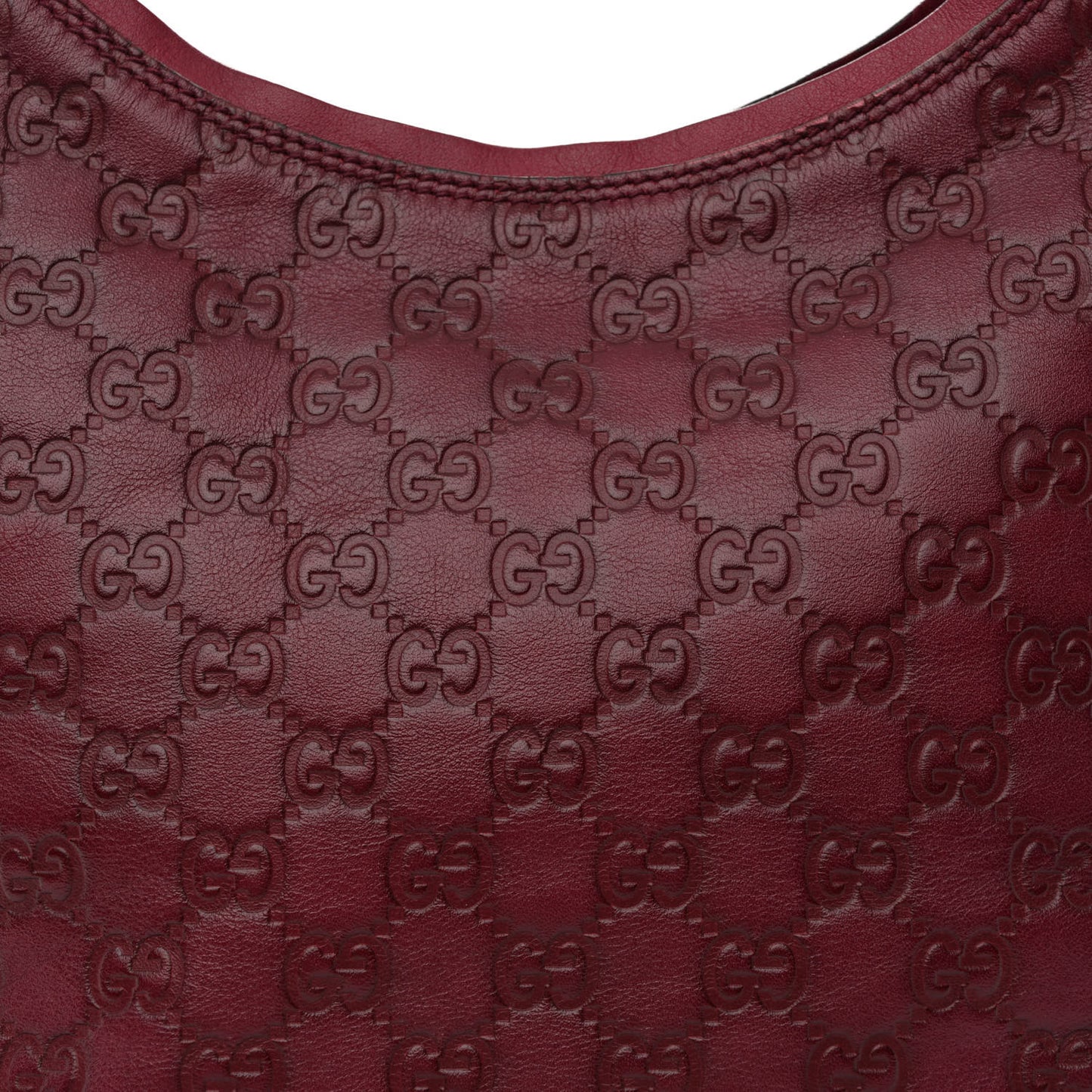 Guccissima Hobo Dark Red