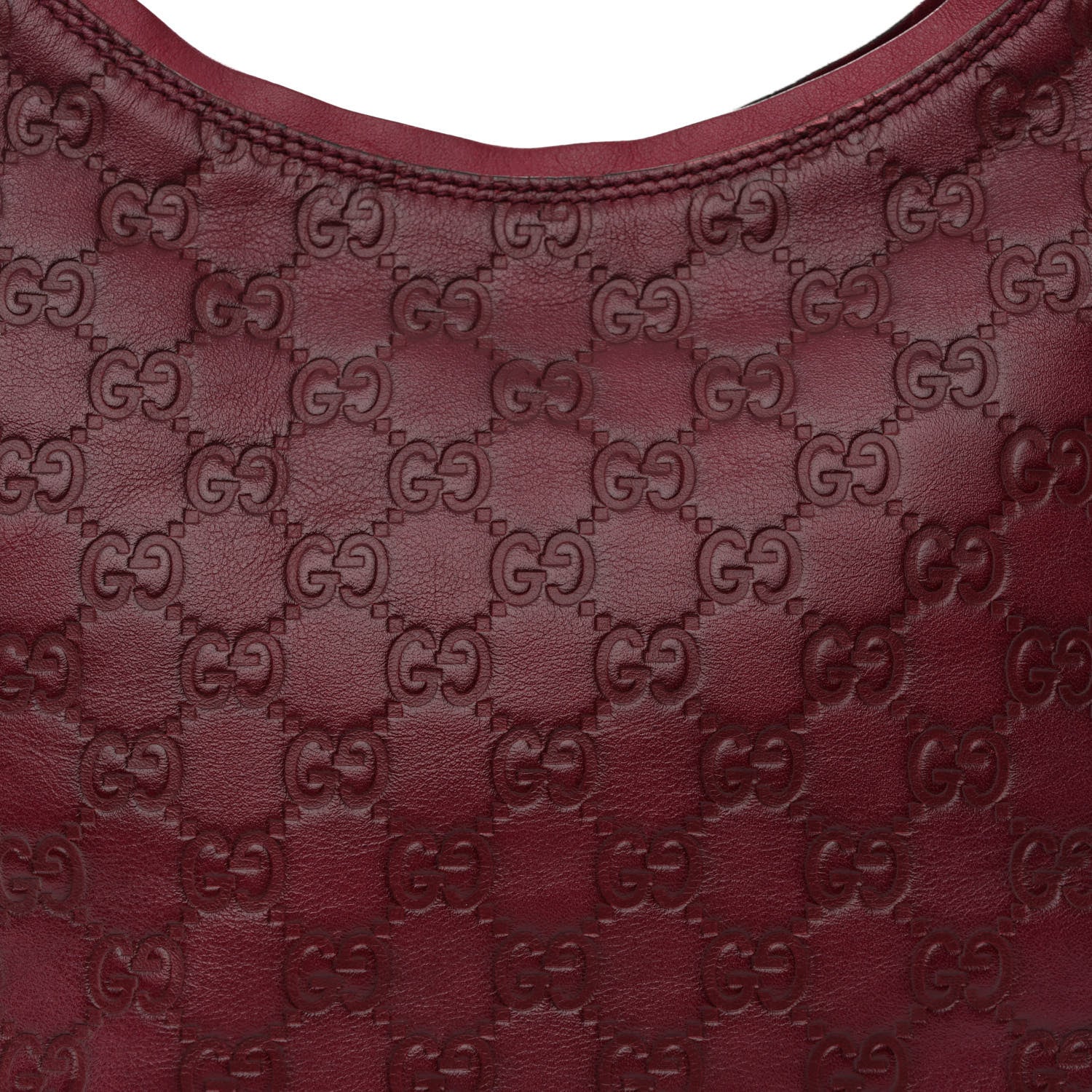 Gucci Guccissima Hobo Dark Red 8 of 10