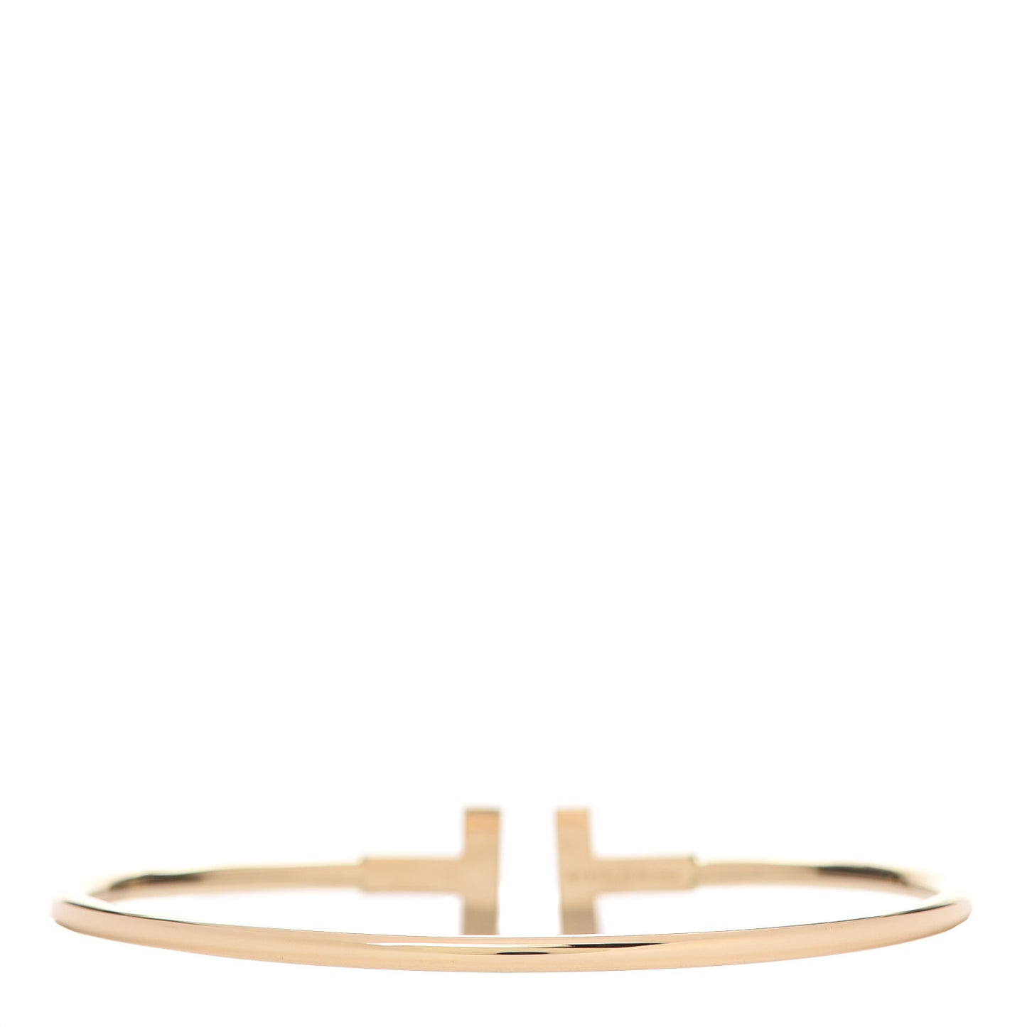 18K Yellow Gold Diamond T Wire Bracelet
