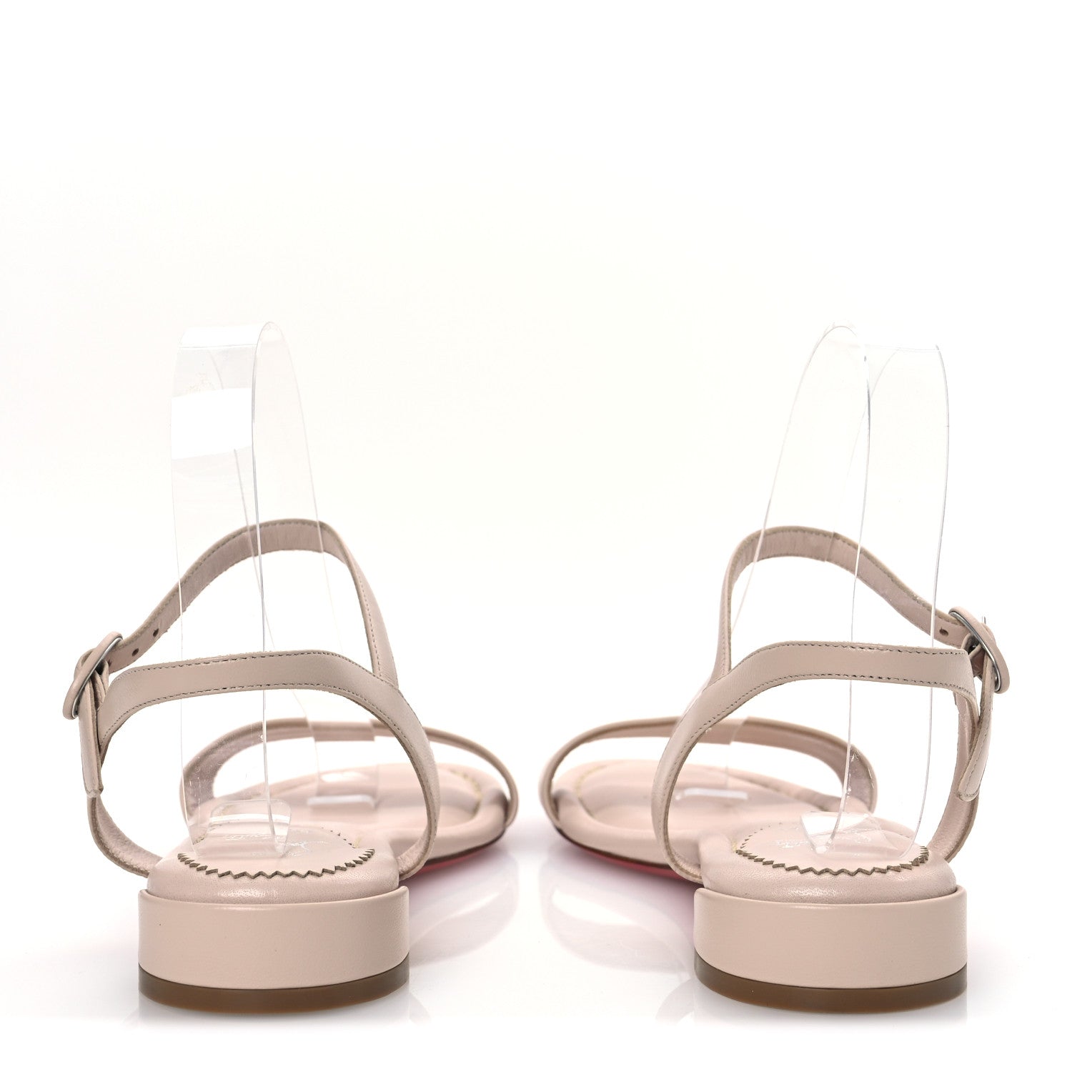 Christian Louboutin Nappa Sweet Jane 55 Sandals 38 Leche 6 of 10