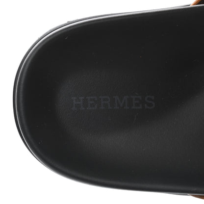Hermes Calfskin Womens Chypre Sandals 37 Naturel 7 of 9