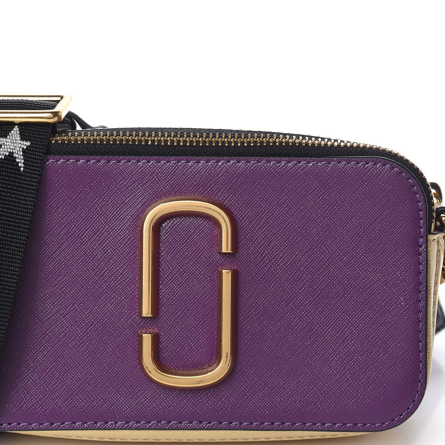 Marc Jacobs Saffino Small Snapshot Camera Bag Purple Gold 9 of 12
