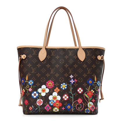 Louis Vuitton LV X TM Monogram Flowers Neverfull MM 1 of 11